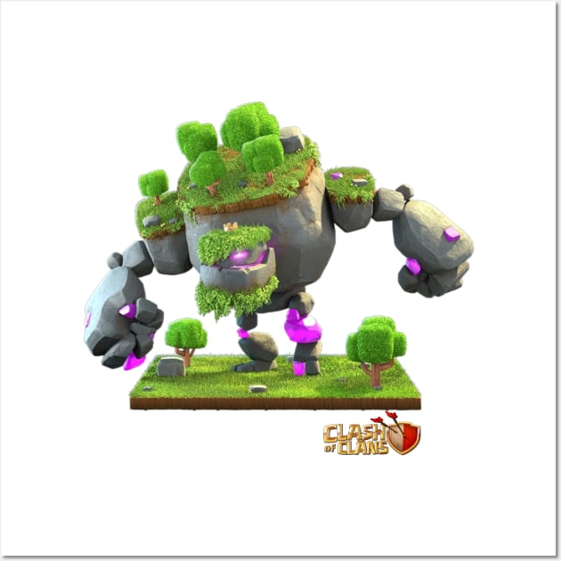 Mountain Golem - Clash of Clans Wall Art by RW Designs